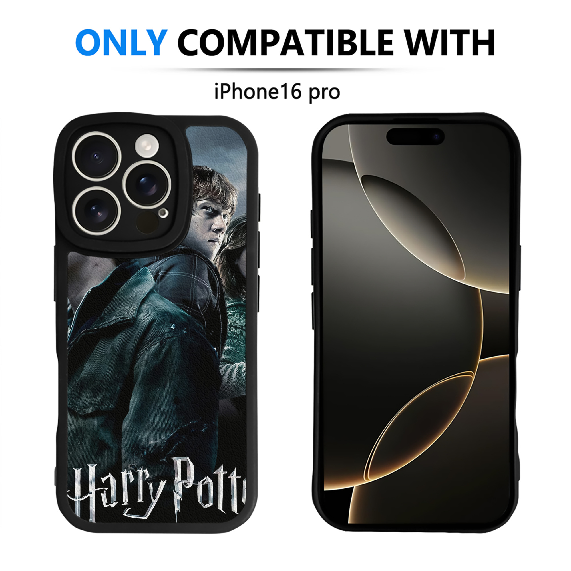 （画像用） Harry Potter ハリー・ポッターシリーズ 【iPhone 16シリーズ対応】シリコンスマホケース（レザー調） 材質：シリコン